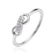 Diamantring Evighet i 14kt hvitt gull med 0,06 ct W-Si - 57530