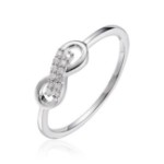 Diamantring Evighet i 14kt hvitt gull med 0,06 ct W-Si - 57530