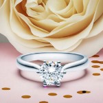 Forlovelsesring  med lab grown diamant 1,00 ct  River (E) - VS2. Leticia - 18007100LG