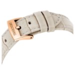 Swarovski klokke Matrix Tennis Chrono watch, Swiss Made, Leather strap, Beige, Rose gold-tone finish - 5702849