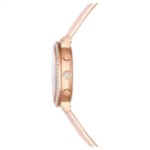 Swarovski klokke Matrix Tennis Chrono watch Swiss Made, Leather strap, Pink, Rose gold-tone finish - 5698300