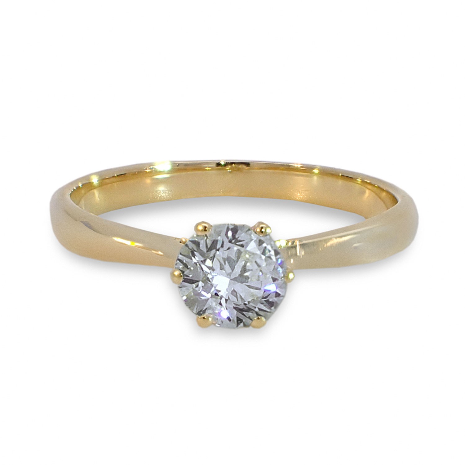 Forlovelsesring  med lab grown diamant 0,50 ct  River (E) VS i gult gull. Leticia - 18007050LG-gg