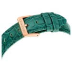 Swarovski klokke Octea Chrono watch Swiss Made, Leather strap, Green, Rose gold-tone finish - 5672931