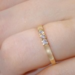 Diamantring Iselin med 3x0,05 ct TW-Si-85030500