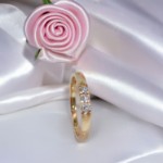 Forlovelsesring diamantring Iselin 3x0,05 ct TW-Si-85030500