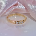 Forlovelsesring diamantring Iselin 3x0,05 ct TW-Si-85030500