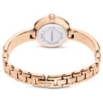 Swarovski klokke Matrix Bangle watch Swiss Made, Crystal bracelet, White, Rose gold-tone finish - 5677484