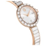 Swarovski klokke Matrix Bangle watch Swiss Made, Crystal bracelet, White, Rose gold-tone finish - 5677484