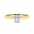 Forlovelsesring med lab grown diamant i smaragd slip - 0,70 ct River - VS - 200625
