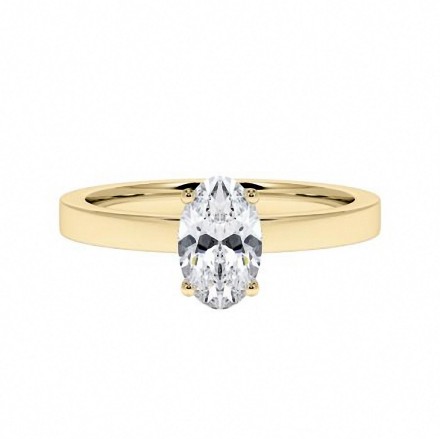 Forlovelsesring med oval lab grown diamant - 0,70 ct River - VS - 200627 Forlovelsesring med oval lab grown diamant - 0,70 ct River - VS - 200627