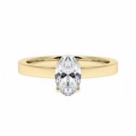 Forlovelsesring med oval lab grown diamant - 0,70 ct River - VS - 200627