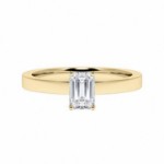 Forlovelsesring med lab grown diamant i smaragd slip - 0,70 ct River - VS - 200625