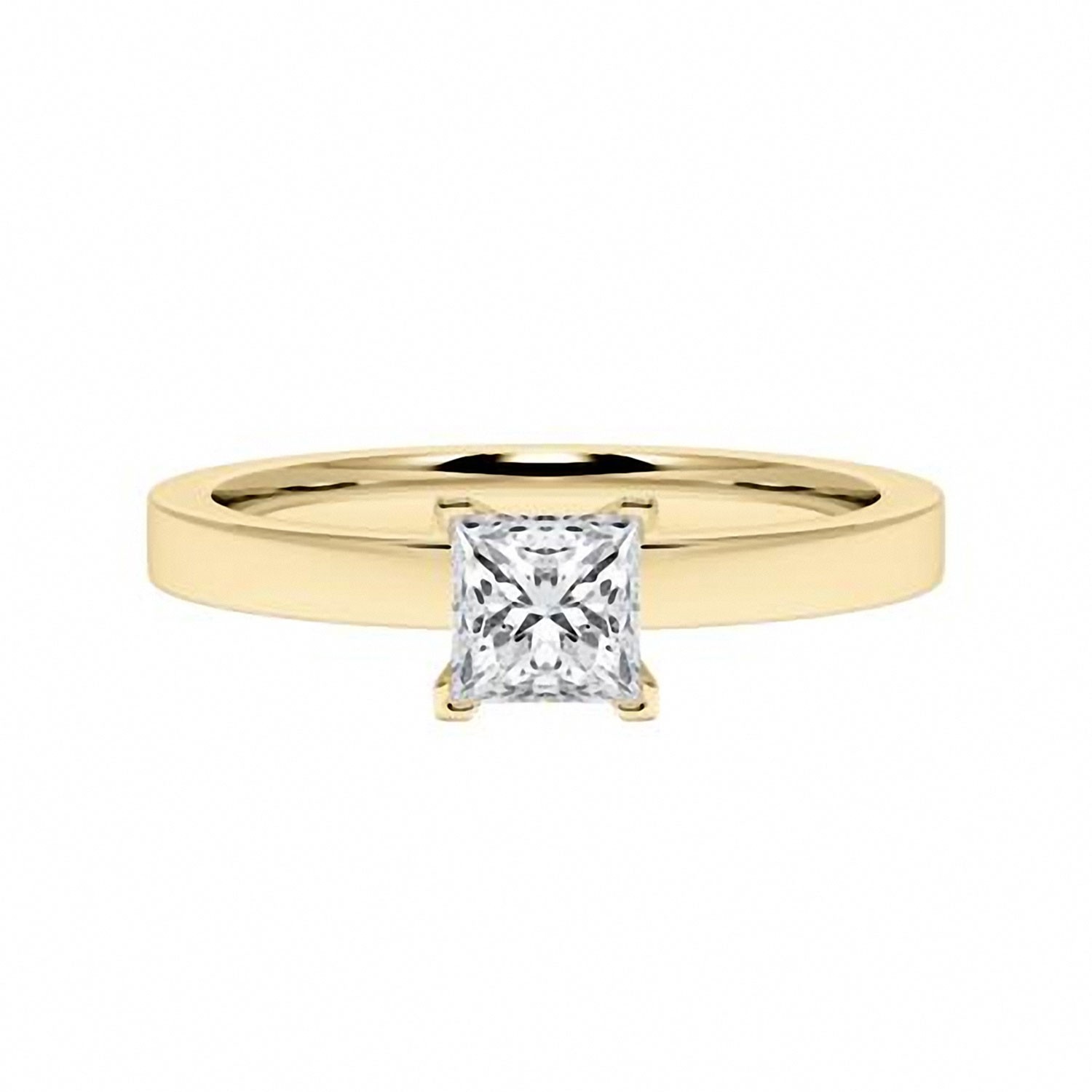 Forlovelsesring med prinsesse lab grown diamant - 0,70 ct River - VS - 200628