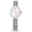 Swarovski klokke  Crystal Rock Oval watch Swiss Made, Crystal bracelet, White, Stainless steel - 5656878