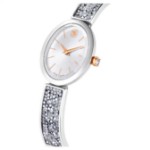 Swarovski klokke  Crystal Rock Oval watch Swiss Made, Crystal bracelet, White, Stainless steel - 5656878