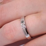 Forlovelsesring diamantring  Iselin 0,15 ct TW-Si - 8501015