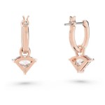 Swarovski øredobber ear-rings woman jewellery Swarovski Triangle, White, Rose gold-tone plated - 5643738