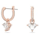 Swarovski øredobber ear-rings woman jewellery Swarovski Triangle, White, Rose gold-tone plated - 5643738
