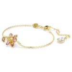 Swarovski armbånd Idyllia bracelet Mixed cuts, Flower, Multicolored, Gold-tone plated - 5732423