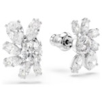 Swarovski øredobber Mesmera stud earrings Mixed cuts, Flower, White, Rhodium plated - 5737462