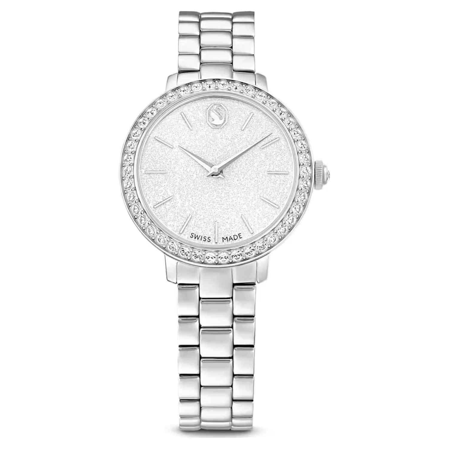 Swarovski klokke Matrix 3-link watch Swiss Made, Metal bracelet, Silver tone, Stainless steel - 5706182