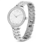 Swarovski klokke Matrix 3-link watch Swiss Made, Metal bracelet, Silver tone, Stainless steel - 5706182