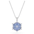 Swarovski smykke Magic pendant Snowflake, Blue, Rhodium plated - 5735399