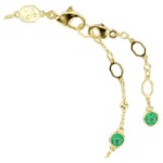 Swarovski armbånd Imber bracelet Round cut, Green, Gold-tone plated - 5730676
