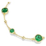 Swarovski armbånd Imber bracelet Round cut, Green, Gold-tone plated - 5730676