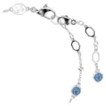 Swarovski armbånd Imber bracelet Round cut, Blue, Rhodium plated