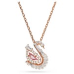 Swarovski smykke Swan pendant Mixed cuts, Swan, Pink - 5732414