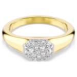 Swarovski ring Dextera ring Mixed cuts, White, Gold-tone plated - 5732854