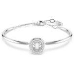 Swarovski armbånd Dextera bangle Round cut, White, Rhodium plated - 5733399