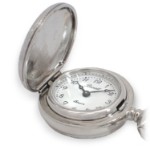 Bonett lommeur, anhengsur chrom m/lokk inkl. kjede - 418C