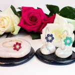 Diamantring med rubin og diamanter 0,03 ct W-Si - bur615219g