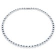Swarovski collier Una Angelic Tennis necklace Round cut, Blue, Rhodium plated - 5733402