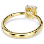 Swarovski Stilla Attract cocktail ring Round cut, White, Gold-tone plated - 5723334