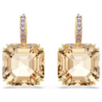 Swarovski øredobber Millenia drop earrings Mixed cuts, Caramel, Gold-tone plated - 5725744