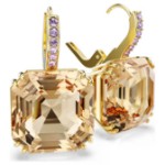 Swarovski øredobber Millenia drop earrings Mixed cuts, Caramel, Gold-tone plated - 5725744