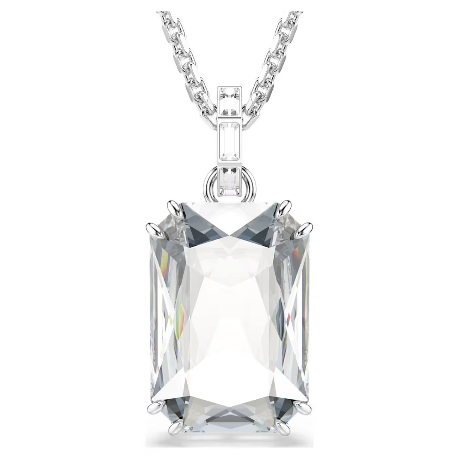 Swarovski smykke Millenia pendant Octagon cut, White, Rhodium plated - 5725768