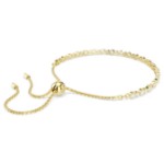 Swarovski armbånd Matrix Tennis bracelet Round cut, White, Gold-tone plated - 5730709