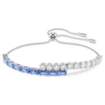 Swarovski armbånd Matrix Tennis bracelet Mixed cuts, Blue, Rhodium plated - 5732266
