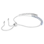 Swarovski armbånd Matrix Tennis bracelet Mixed cuts, Blue, Rhodium plated - 5732266
