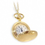 Bonett lommeur anhengsur double m/lokk inkl. kjede - 418D