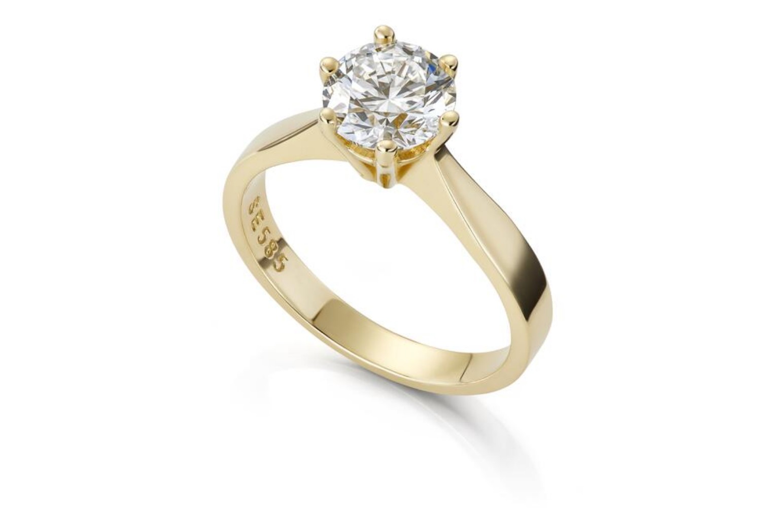 Forlovelsesring Margrete med Oval Lab Grown diamant i 3,00 ct og River (D) -VS1 - LAB16116300RVGU