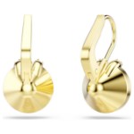 Swarovski øredobber Bella V drop earrings Round cut, Green, Gold-tone plated - 5735389