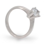 Forlovelsesring Gaia med Oval Lab Grown diamant i 1.00 ct og River (D) - VS1 - LG100gg