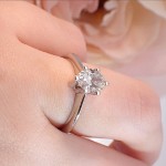 Forlovelsesring Gaia med Oval Lab Grown diamant i 1.00 ct og River (D) - VS1 - LG100gg