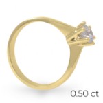 Forlovelsesring Margrete med Oval Lab Grown diamant i 0,40 ct og River (D) -VS1 - LAB1611640RVGU