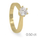 Forlovelsesring Margrete med Oval Lab Grown diamant i 0,40 ct og River (D) -VS1 - LAB1611640RVGU